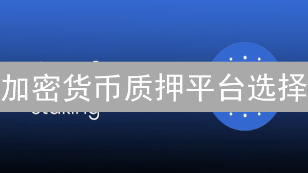 加密货币质押平台选择：稳健收益指南
