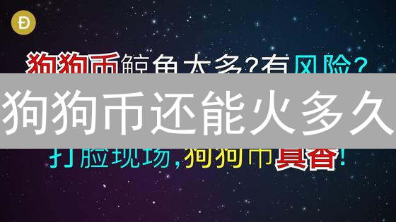 狗狗币还能火多久？深度剖析Doge币未来走向！