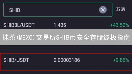 抹茶(MEXC)交易所SHIB币安全存储终极指南：硬件钱包 vs. 其他方案